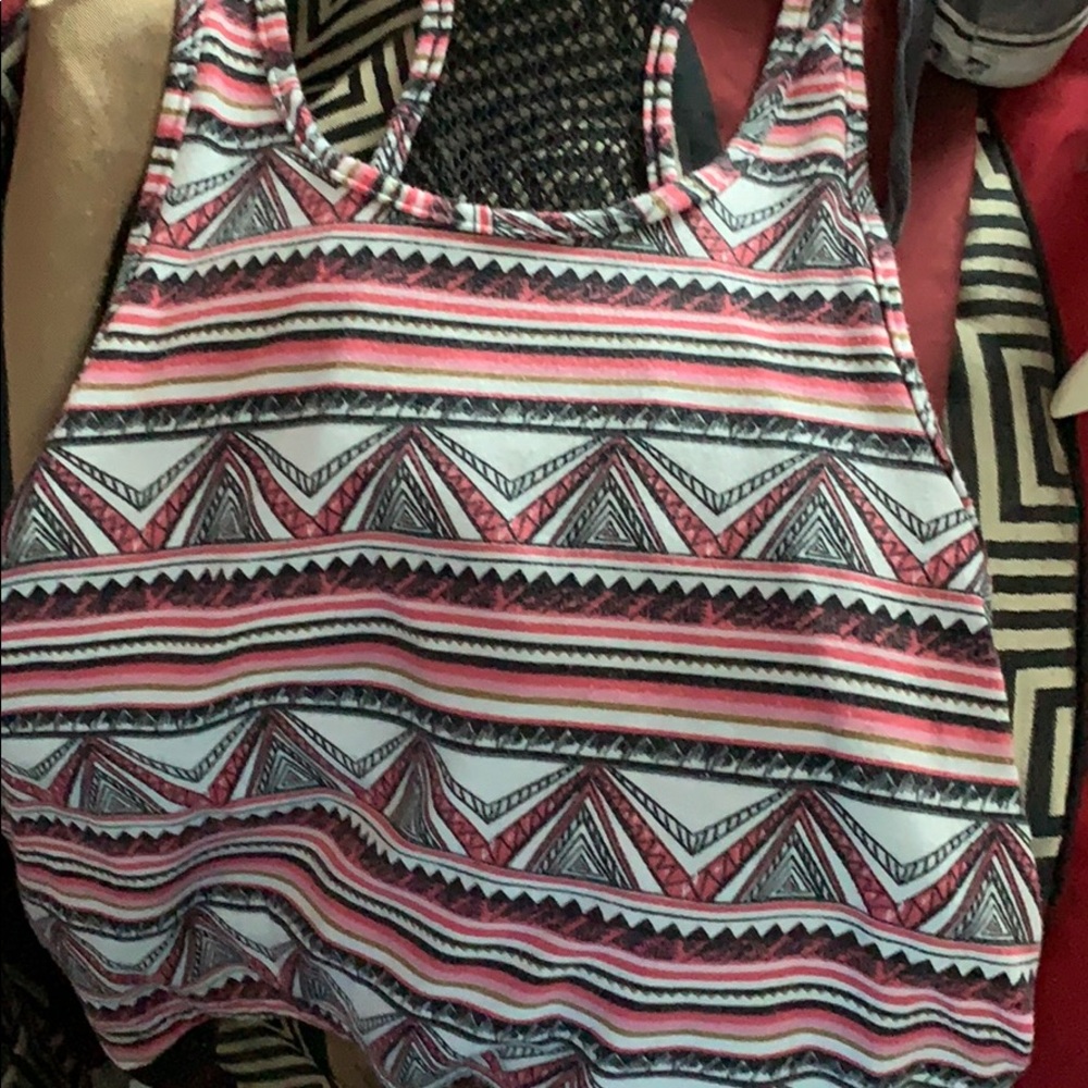 pink tribal tank